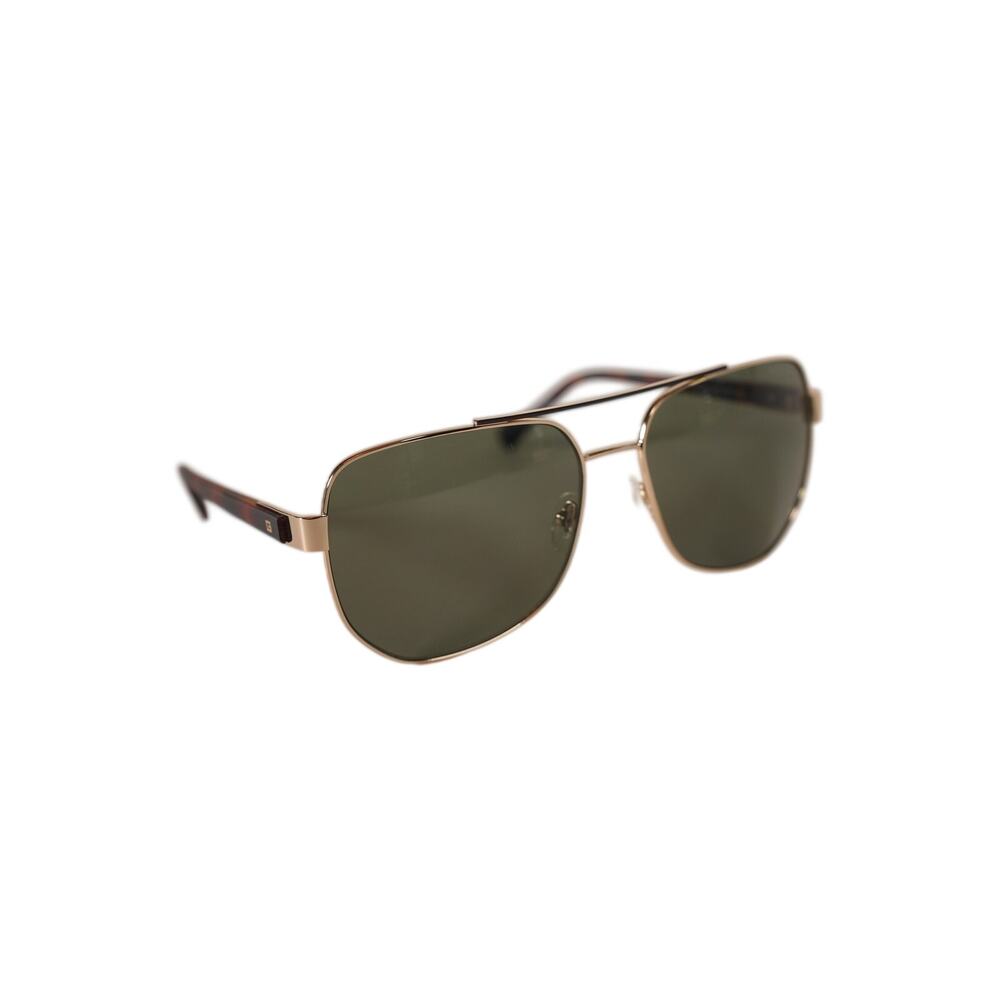 GUESS Metal Pilot Aviator Sunglasses – Gold / Green – NWT